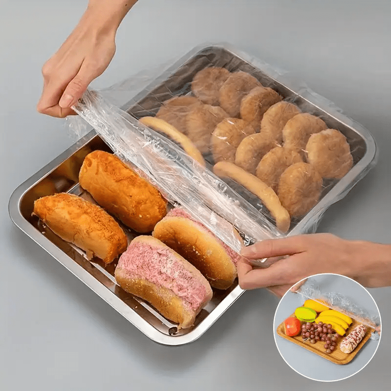 350/550pcs Large Food-Grade Baking Tray Lids | 70cm/27.56in, Multi-Purpose, Odorless, Dustproof, Reusable Plastic Covers for Home, Restaurant, Kitchen Storage Solutions