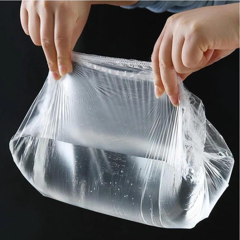 105pcs Reusable Thick Elastic Stretchable Plastic Wrap Covers for Bowls Plates Cups, Kitchen Transparent Tight Seal Lids for Round Square Dishes, Dustproof Fresh Keeping Covers for Fruits Vegetables Leftovers